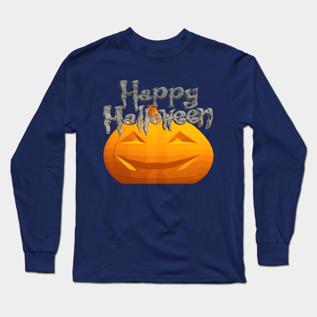 happy halloween Long Sleeve T-Shirt by MOUKI